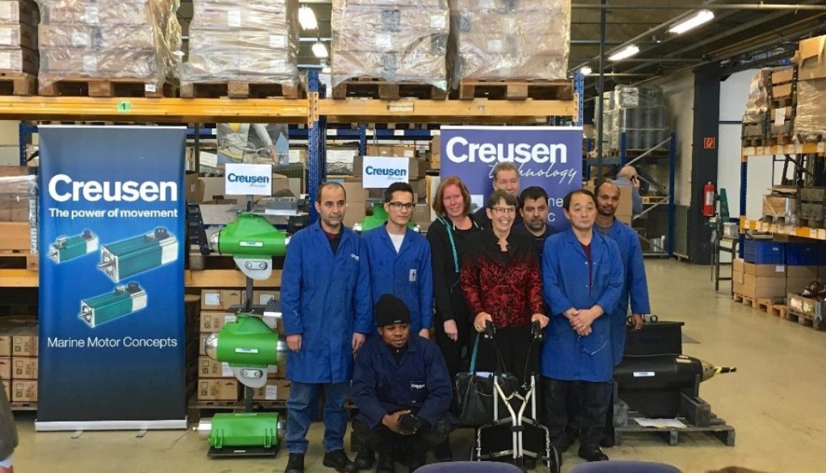 Vluchtelingen werken bij Creusen